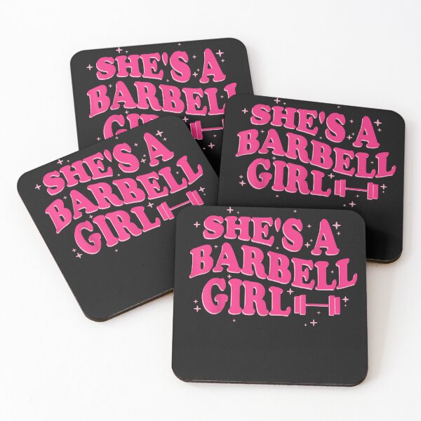 Item preview, She's A Barbell Girl Weightlifting Fitness designed and sold by SiroBellucci.