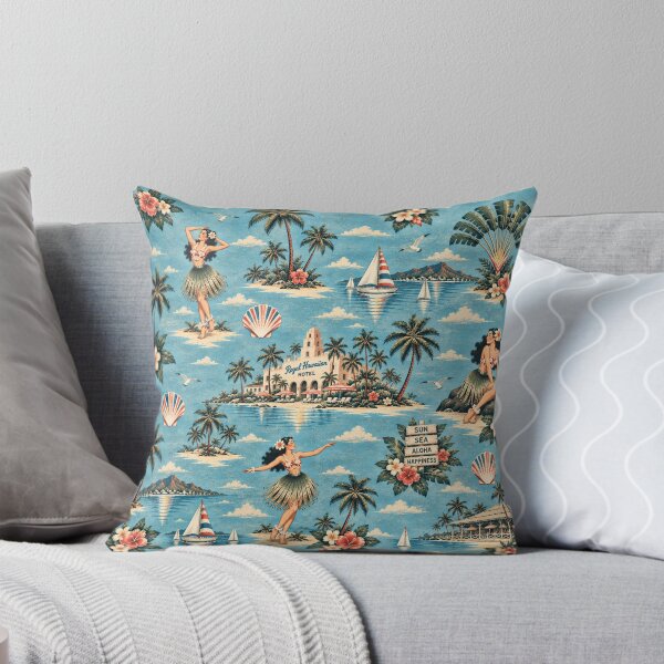 Item preview, Old Retro Hawaii – Vintage Hula & Tropical Island Pattern 3 +91BIRD designed and sold by Plus91BIRD.