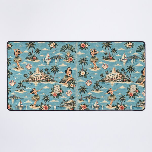 Item preview, Old Retro Hawaii – Vintage Hula & Tropical Island Pattern 3 +91BIRD designed and sold by Plus91BIRD.