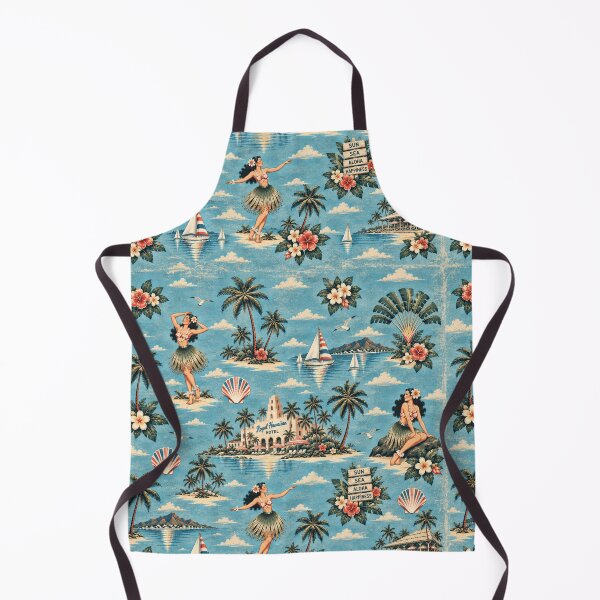 Item preview, Old Retro Hawaii – Vintage Hula & Tropical Island Pattern 3 +91BIRD designed and sold by Plus91BIRD.