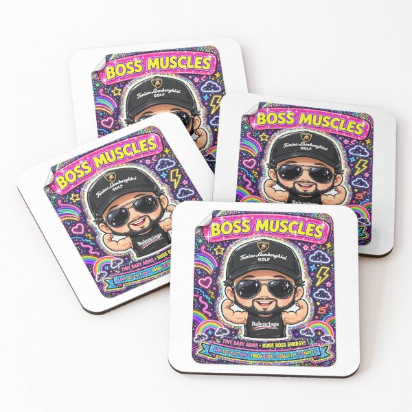 Item preview, Boss Muscles Tiny Arms Huge Boss Energy⁠ designed and sold by sticker8622.