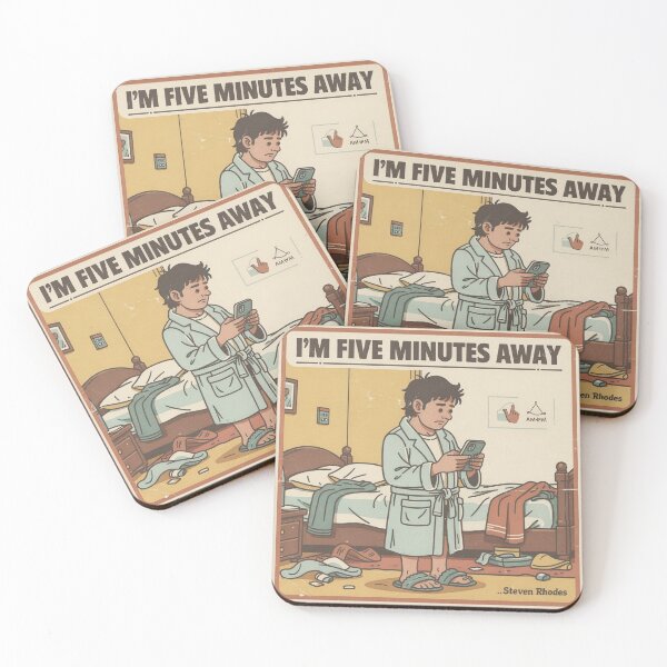 Item preview, Ministry of I'm Five Minutes Away designed and sold by PictorialWhimsy.