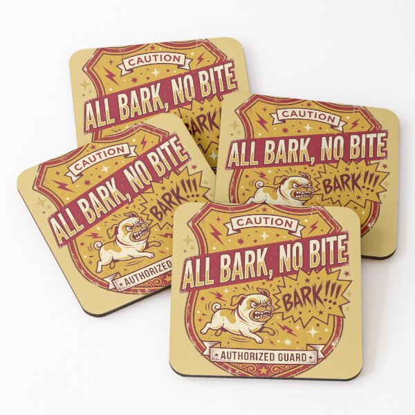 Item preview, All Bark No Bite designed and sold by FurRealStudioCo.