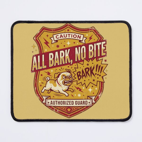 Item preview, All Bark No Bite designed and sold by FurRealStudioCo.