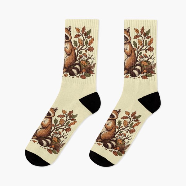 Item preview, Funny Raccoon Eating Autumn Pumpkin Pie Fall Forest Cottagecore designed and sold by AOCollections.