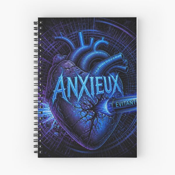 Item preview, Anxious Heart Avoidant Bullet Streetwear Graphic Art designed and sold by Lespribos .