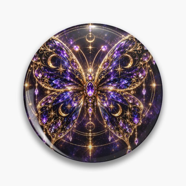 Item preview, Amethyst Celestial Butterfly – Moonlit Magic designed and sold by PurvaNimfaMagic.