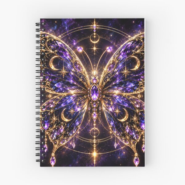 Item preview, Amethyst Celestial Butterfly – Moonlit Magic designed and sold by PurvaNimfaMagic.
