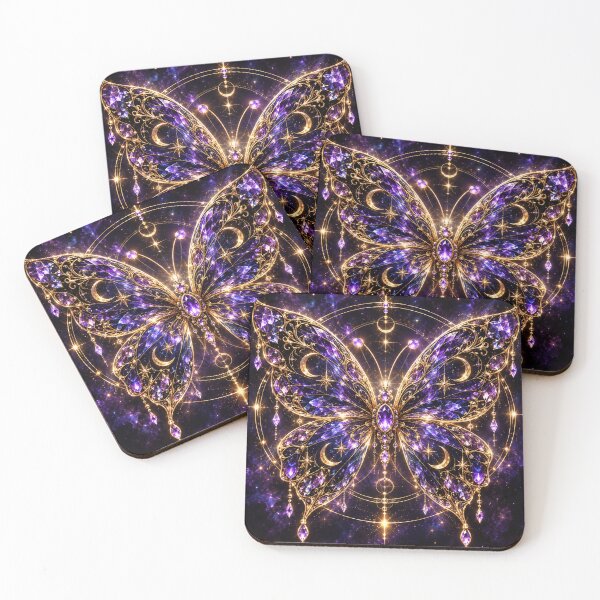 Item preview, Amethyst Celestial Butterfly – Moonlit Magic designed and sold by PurvaNimfaMagic.