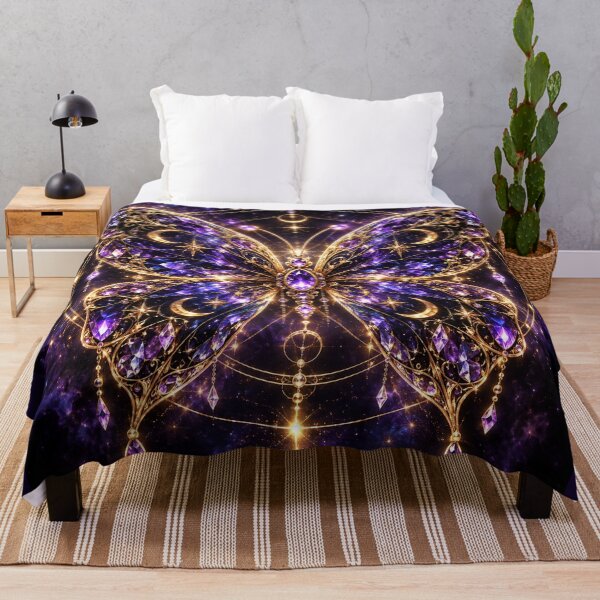 Item preview, Amethyst Celestial Butterfly – Moonlit Magic designed and sold by PurvaNimfaMagic.