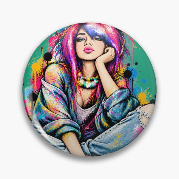 Item preview, Just Me | Colorful Pop Art Girl – NOT HERE TO BLEND IN designed and sold by CollectionsJEm.