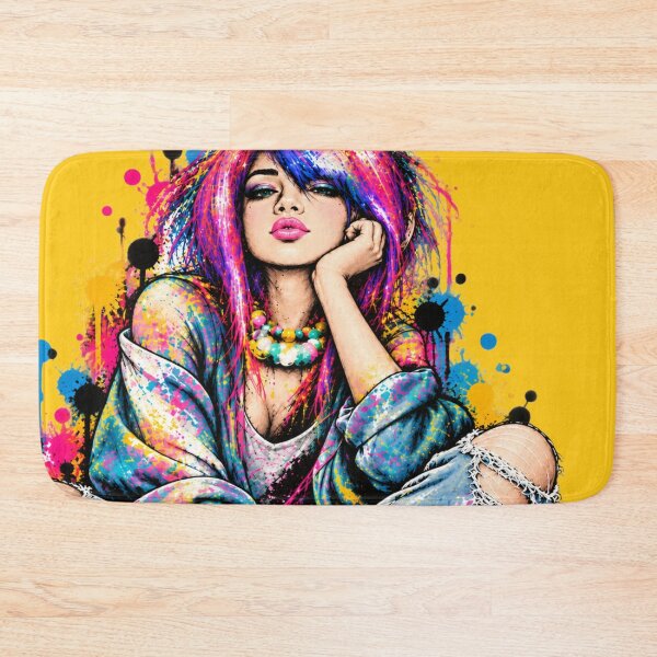 Item preview, Just Me | Colorful Pop Art Girl – NOT HERE TO BLEND IN designed and sold by CollectionsJEm.