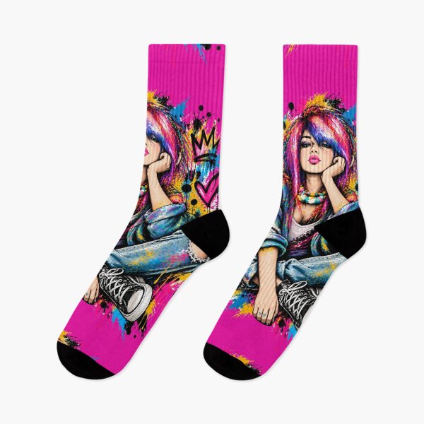 Item preview, Just Me | Colorful Pop Art Girl – NOT HERE TO BLEND IN designed and sold by CollectionsJEm.