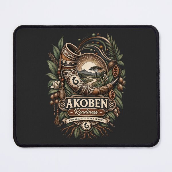 Item preview, Akoben – Symbol of Readiness | Adinkra Wisdom Collection designed and sold by 'VARI'.
