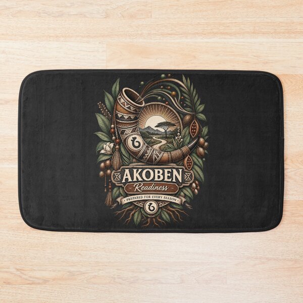 Item preview, Akoben – Symbol of Readiness | Adinkra Wisdom Collection designed and sold by 'VARI'.
