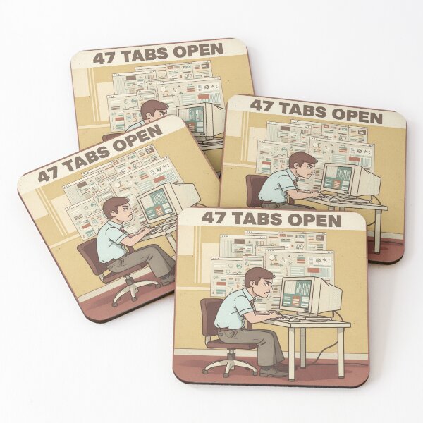 Item preview, Committee for Keeping 47 Browser Tabs Open designed and sold by PictorialWhimsy.