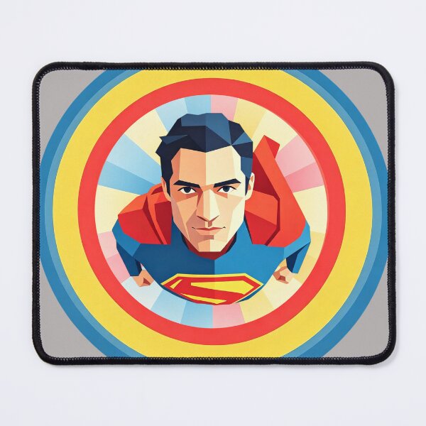 Item preview, Superman Flying - Geometric Pattern designed and sold by Presents For The Dead.