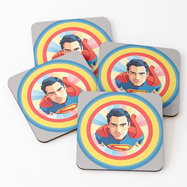 Item preview, Superman Flying - Geometric Pattern designed and sold by Presents For The Dead.