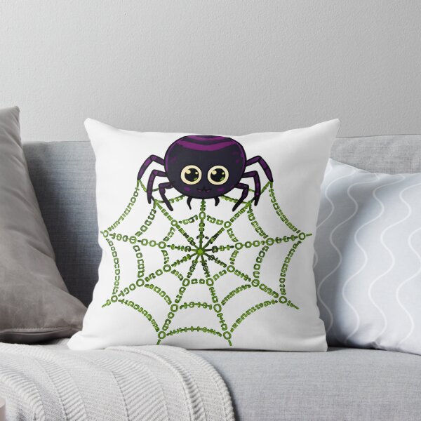 Item preview, Cyber Spider Green Code Web Halloween designed and sold by aysenism.