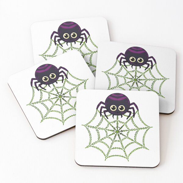 Item preview, Cyber Spider Green Code Web Halloween designed and sold by aysenism.