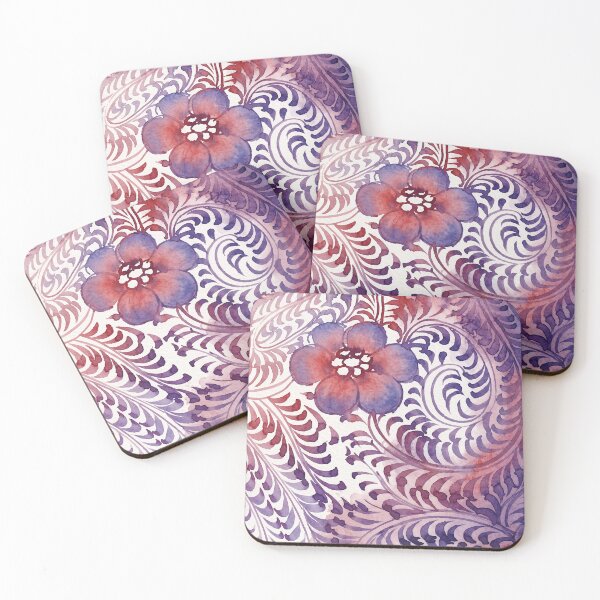 Item preview, Chinoiserie Purple Swirl Floral Watercolor Pattern designed and sold by Fani*.