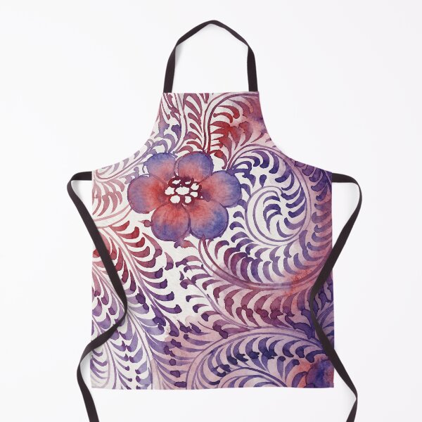 Item preview, Chinoiserie Purple Swirl Floral Watercolor Pattern designed and sold by Fani*.