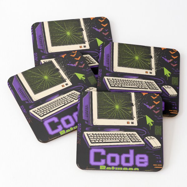 Item preview, Code Between The Cobwebs – Halloween Computer Science Teacher designed and sold by BachoOffBit.