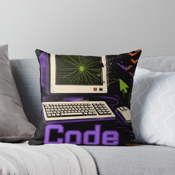 Item preview, Code Between The Cobwebs – Halloween Computer Science Teacher designed and sold by BachoOffBit.