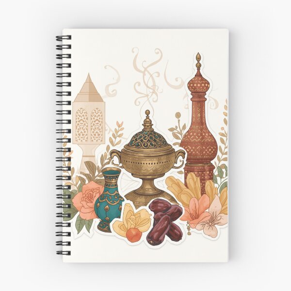Item preview, Arabian Coffee Heritage – Vintage Dallah & Dates Illustration designed and sold by Yaqon.