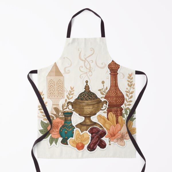 Item preview, Arabian Coffee Heritage – Vintage Dallah & Dates Illustration designed and sold by Yaqon.