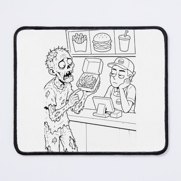 Item preview, Zombie Fast Food Order Gone Wrong designed and sold by ComedyInkFactor.