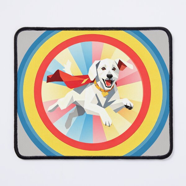 Item preview, Krypto Flying - Geometric Pattern designed and sold by Presents For The Dead.