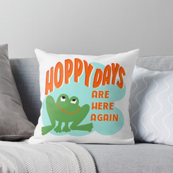 Item preview, Hoppy Days Frog designed and sold by MayCartPrintArt.