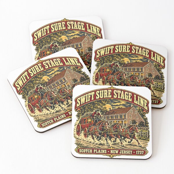 Item preview, Swift Sure Stage Line – Stage House Inn, Scotch Plains NJ designed and sold by Past in Threads.