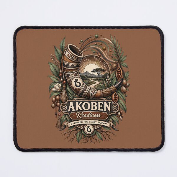 Item preview, Akoben – Symbol of Readiness | Adinkra Wisdom Collection designed and sold by 'VARI'.