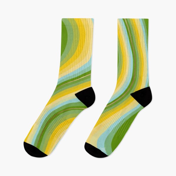 Item preview, Retro Groovy Wavy Line Abstract Seamless Pattern designed and sold by ShivCraftStudio.