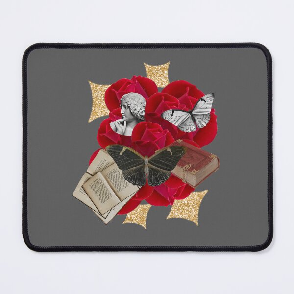 Item preview, Roses and books, digital doodle collage designed and sold by GiSilver.
