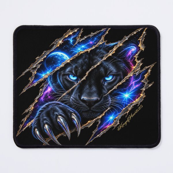 Item preview, Midnight Panther Galaxy Claw - Cosmic Wild Soul Art designed and sold by KingofHearts25.