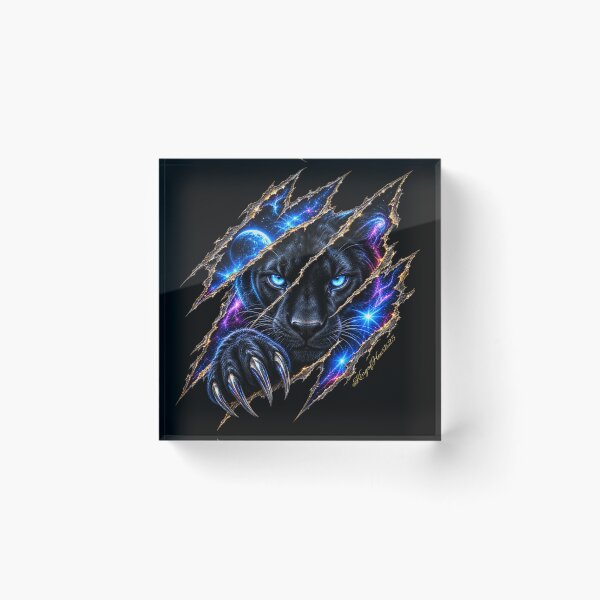 Item preview, Midnight Panther Galaxy Claw - Cosmic Wild Soul Art designed and sold by KingofHearts25.