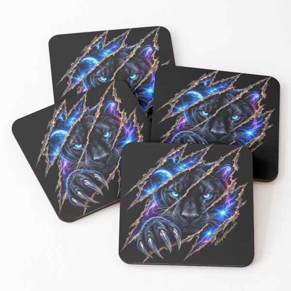 Item preview, Midnight Panther Galaxy Claw - Cosmic Wild Soul Art designed and sold by KingofHearts25.