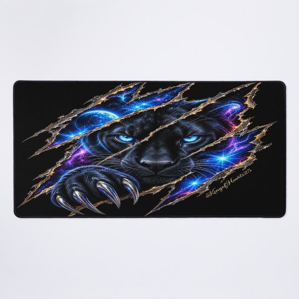 Item preview, Midnight Panther Galaxy Claw - Cosmic Wild Soul Art designed and sold by KingofHearts25.