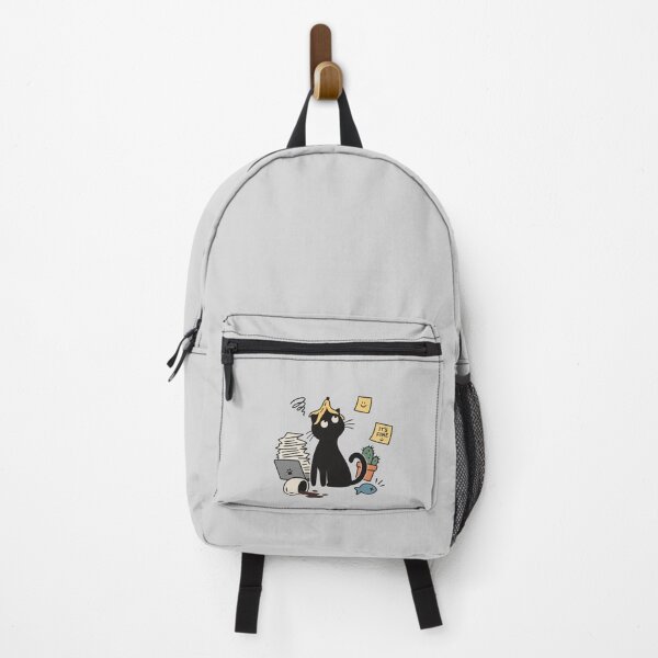 Item preview, it’s Fine – Funny Stressed Black Cat Office Work designed and sold by meesara.