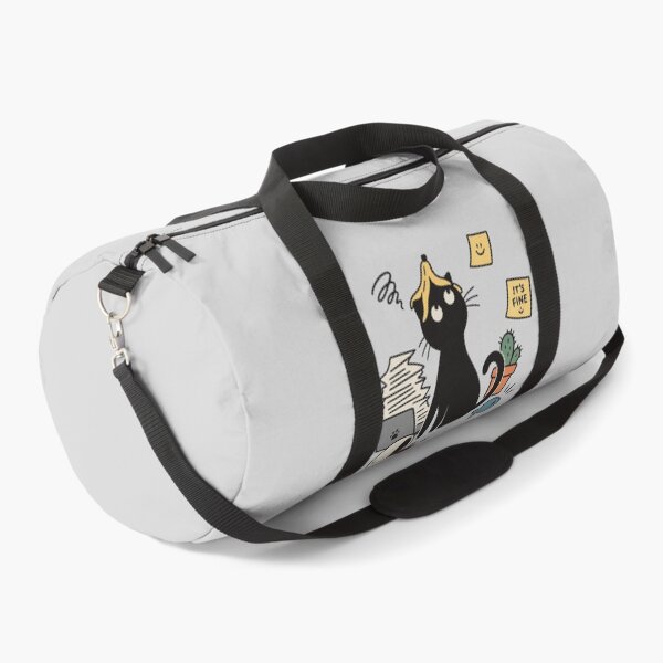 Item preview, it’s Fine – Funny Stressed Black Cat Office Work designed and sold by meesara.