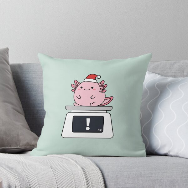 Item preview, Funny Chonky Axolotl on scale with Christmas Hat Minimalist designed and sold by bard-art.