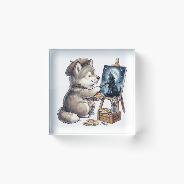 Item preview, The Cute Chubby Wolf designed and sold by Dhenin Studio.