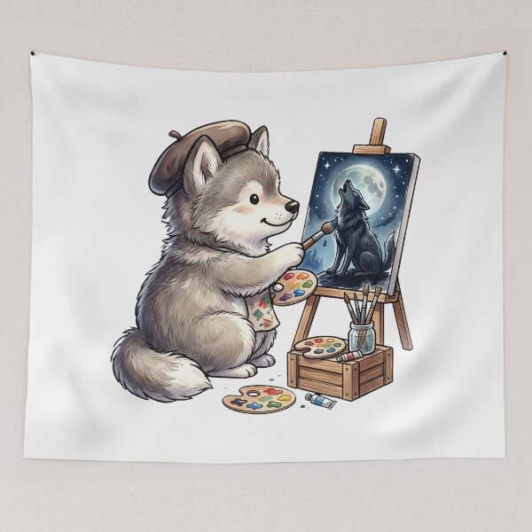 Item preview, The Cute Chubby Wolf designed and sold by Dhenin Studio.