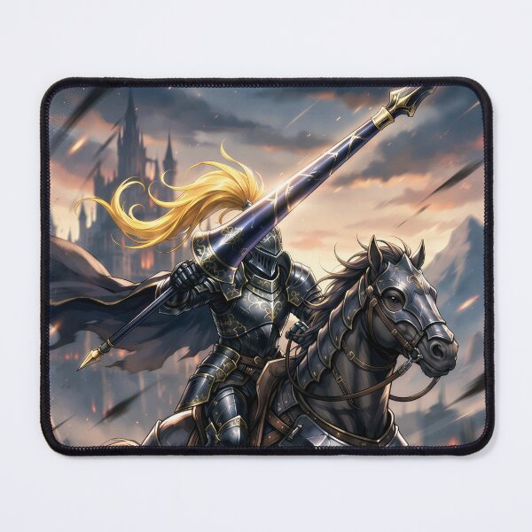 Item preview, black cavalry knight charge [alternative] (no border) designed and sold by Crimsonmerchant.