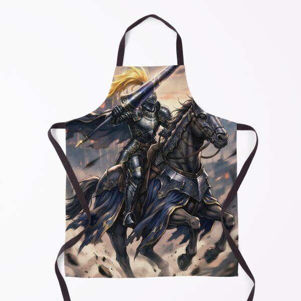 Item preview, black cavalry knight charge [alternative] (no border) designed and sold by Crimsonmerchant.