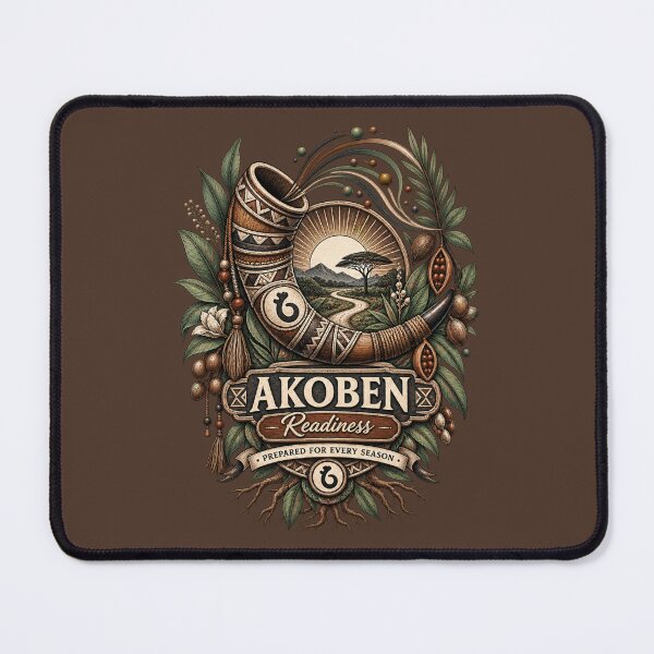 Item preview, Akoben – Symbol of Readiness | Adinkra Wisdom Collection designed and sold by 'VARI'.