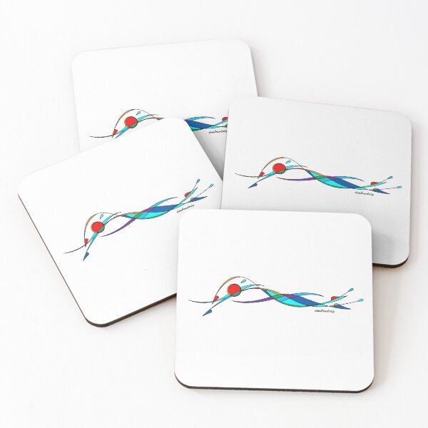 Item preview, Freestyle Swimmer Wave Line designed and sold by DMBDigitalArt.